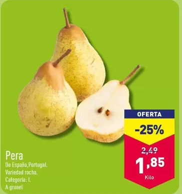 Oferta de Pera por 1,85€ en ALDI