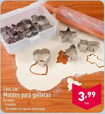 Oferta de Crofton - Moldes Para Galletas por 3,99€ en ALDI