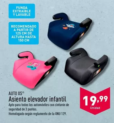 Oferta de Auto Xs - Asiento Elevador Infantil por 19,99€ en ALDI