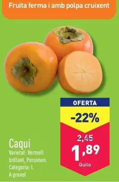 Oferta de Caqui por 1,89€ en ALDI