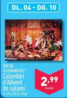 Oferta de Wiesn Schmankerl - Calandari D'Advent De Salami por 2,99€ en ALDI