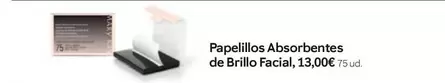 Oferta de Papellillos Absorbentes De Brillo Facial por 13€ en Mary Kay