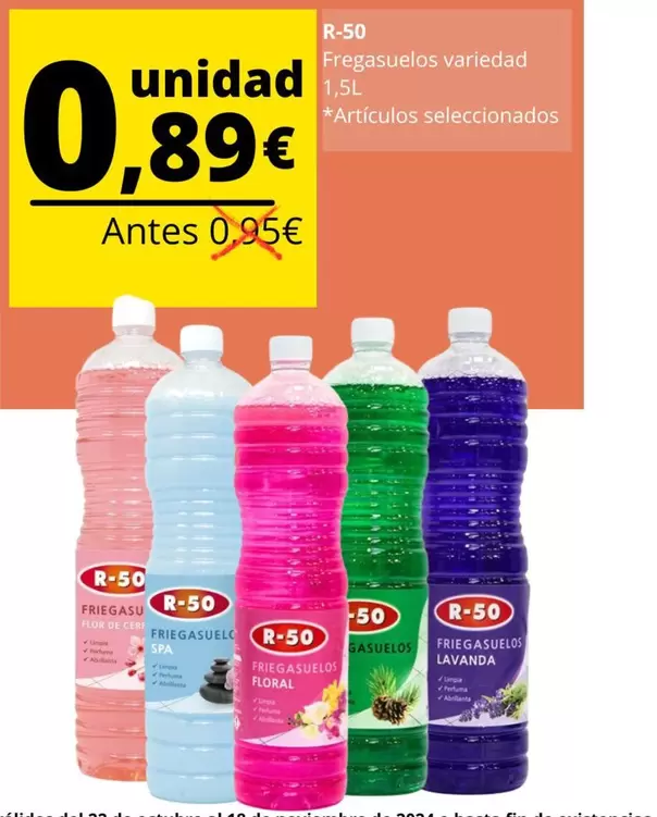 Oferta de Fregasuelos por 0,89€ en Supermercados Tu Alteza