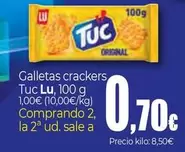 Oferta de Lu - Galletas Crackers Tuc por 1€ en Unide Supermercados