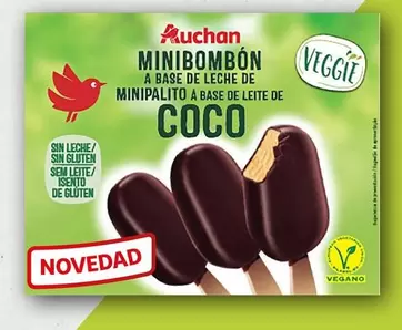 Oferta de Auchan - Minibombon A Base De Leche De Mini Palito A Base De Leite De Coco en Alcampo