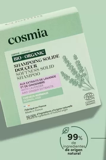 Oferta de Cosmia - Shampoing Solide Dolce Russell Shampoing por 33,99€ en Alcampo