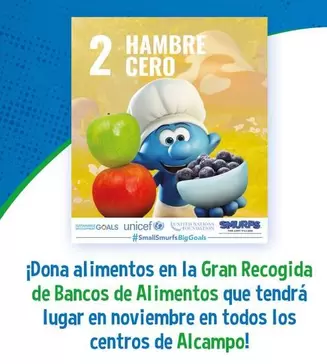 Oferta de UNICEF - ¡dona Alimentos En La Gran Recogida De Bancos De Alimentos Que Tendriá en Alcampo