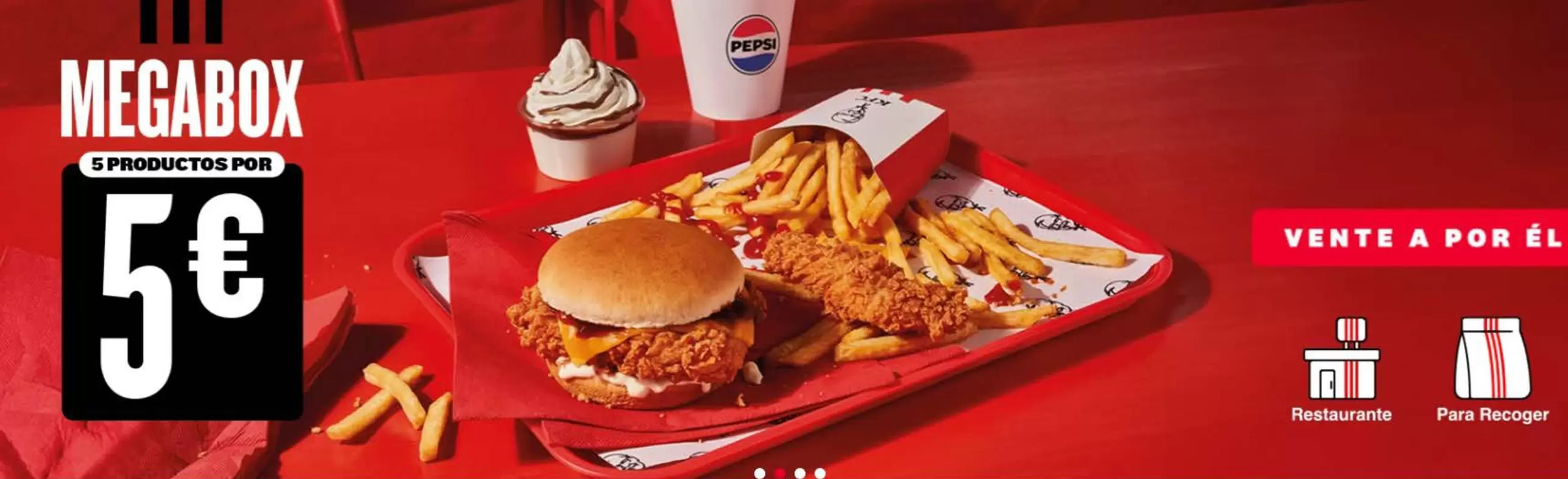 Oferta de Pepsi - Megabox por 5€ en KFC