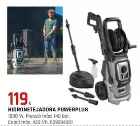 Oferta de Power Plus - Hidronetejadora  por 119€ en Fes Més