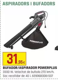 Oferta de Power Plus - Bufador/aspirador por 31,95€ en Fes Més