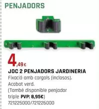 Oferta de Jardineria - Joc 2 Penjadors por 4,49€ en Fes Més