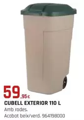 Oferta de Cubell Exterior 110 L por 59,95€ en Fes Més