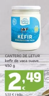 Oferta de El Cantero de Letur - Kefir De Vaca Suave por 2,49€ en HiperDino