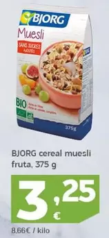 Oferta de Bjorg - Cereal Muesli Fruta por 3,25€ en HiperDino