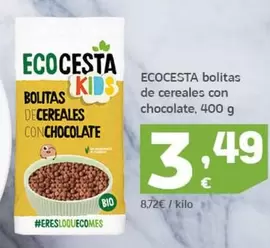 Oferta de Ecocesta - Bolitas De Cereales Con Chocolate por 3,49€ en HiperDino