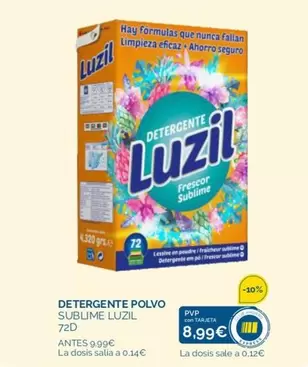 Oferta de Luzil - Detergente Polvo por 8,99€ en La Despensa Express