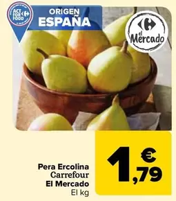 Oferta de Carrefour - Pera Ercolina El Mercado por 1,79€ en Carrefour