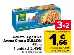 Oferta de Gullón - Galleta Digestive Avena Choco por 2,49€ en Carrefour