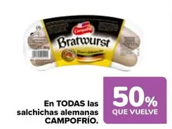 Oferta de Campofrío - En Todas Las Salchichas Alemanas en Carrefour