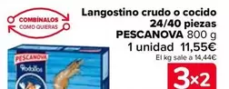 Oferta de Pescanova - Langostino Crudo O Cocido 24/40 Piezas   por 11,55€ en Carrefour