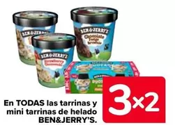 Oferta de Ben & Jerry's - Todas Las Tarrinas Y Mini Tarrinas De Helado en Carrefour