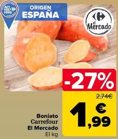 Oferta de Carrefour  - Boniato  El Mercado por 1,99€ en Carrefour