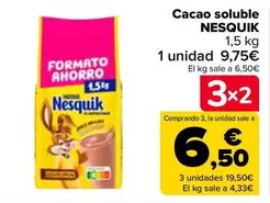 Oferta de Nesquik - Cacao Soluble por 9,75€ en Carrefour