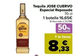 Oferta de Jose Cuervo - Tequila Especial Reposado por 16,65€ en Carrefour