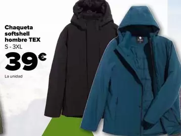 Oferta de Tex - Chaqueta Softshell Hombre  por 39€ en Carrefour