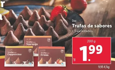 Oferta de Dor - Trufas De Sabores por 1,99€ en Lidl