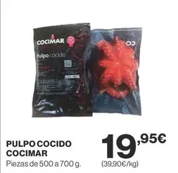 Oferta de Cocimar - Pulpo Cocido por 19,95€ en Supercor