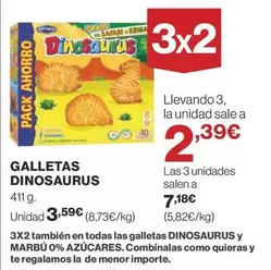 Oferta de Artiach - Galletas Dinosaurus por 3,59€ en Supercor