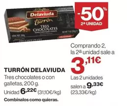 Oferta de Delaviuda - Turron por 6,22€ en Supercor