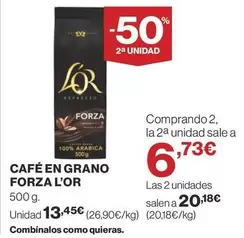 Oferta de Forza - Café En Grano por 13,45€ en Supercor