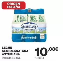 Oferta de La Asturiana - Leche Semidesnatada por 10,08€ en Supercor