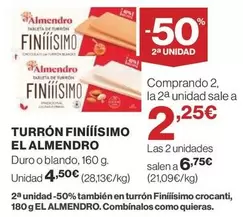 Oferta de El Almendro - Turron FiniíSimo por 4,5€ en Supercor