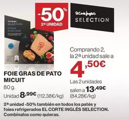 Oferta de Pato - Foie Gras De por 8,99€ en Supercor