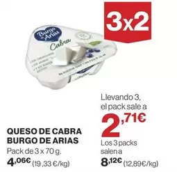 Oferta de Burgo de Arias - Queso De Cabra por 4,06€ en Supercor Exprés