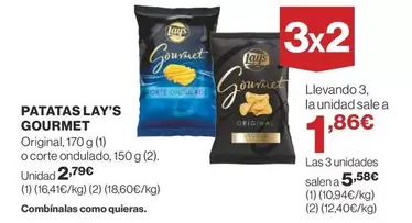 Oferta de Lay's - Patatas Gourmet por 2,79€ en Supercor Exprés