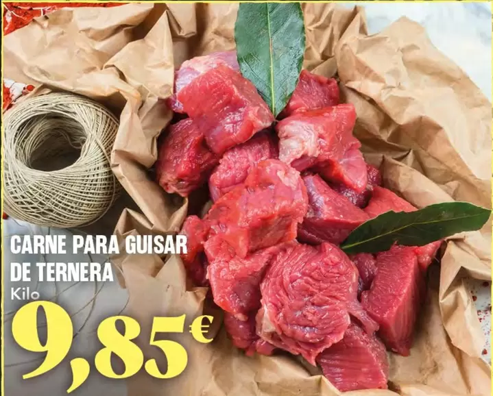 Oferta de Carne Para Guisar De Ternera por 9,85€ en Gadis