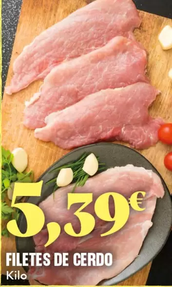 Oferta de Filetes De Cerdo por 5,39€ en Gadis