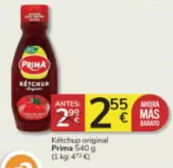 Oferta de Prima - Ketchup Original por 2,55€ en Consum