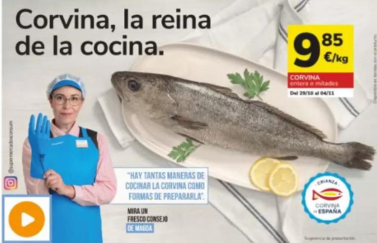 Oferta de Reina - Corvina, La Reina De La Cocina por 9,85€ en Consum