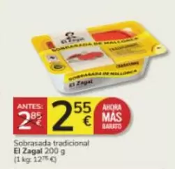 Oferta de El Zagal - Sobrasada Tradicional por 2,55€ en Consum