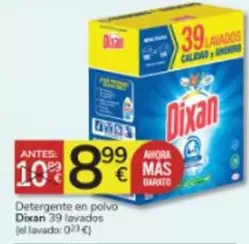 Oferta de Dixan - Detergente En Polvo por 8,99€ en Consum