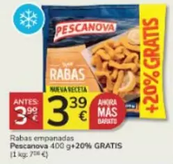 Oferta de Pescanova - Rabas Empanadas por 3,39€ en Consum