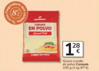 Oferta de Consum - Queso Curado En Polvo por 1,28€ en Consum