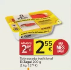 Oferta de El Zagal - Sobrasada Tradicional por 2,55€ en Consum