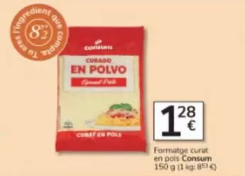 Oferta de Consum - Formatge Curat En Pols por 1,28€ en Consum