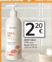 Oferta de Kyrey - Body Milk por 2,2€ en Consum